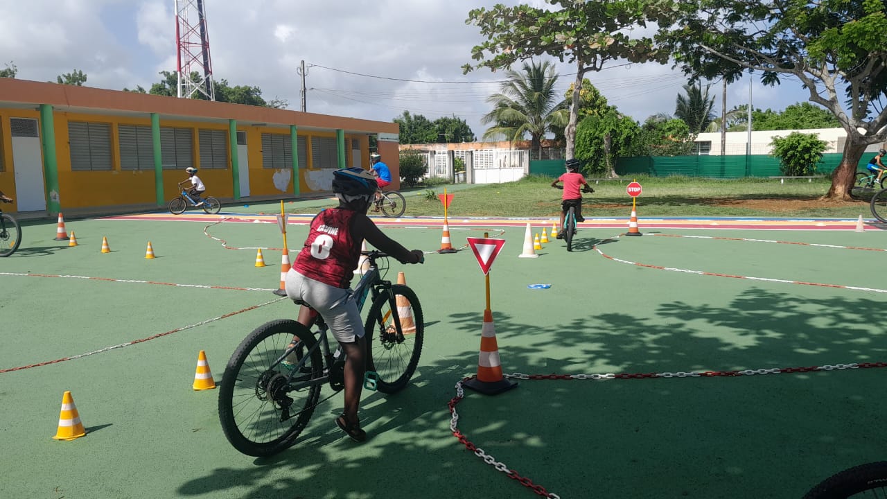 Paysage de Guadeloupe vu lors d'une sortie VTT